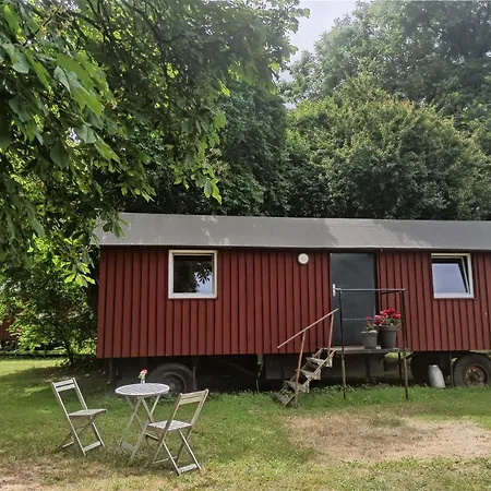 Hotel Schäferwagen auf dem Biogut-Saalkow Gustow  Exterior foto