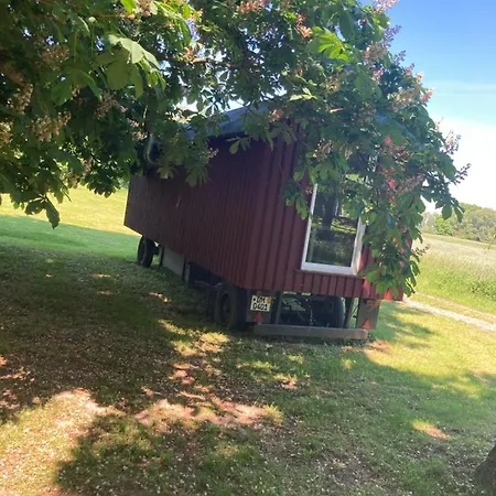 Hotel Schäferwagen auf dem Biogut-Saalkow Gustow  Exterior foto